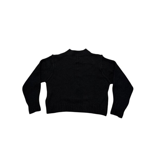 Topshop Chunky Black Knit Sweater - Picture 4 of 5
